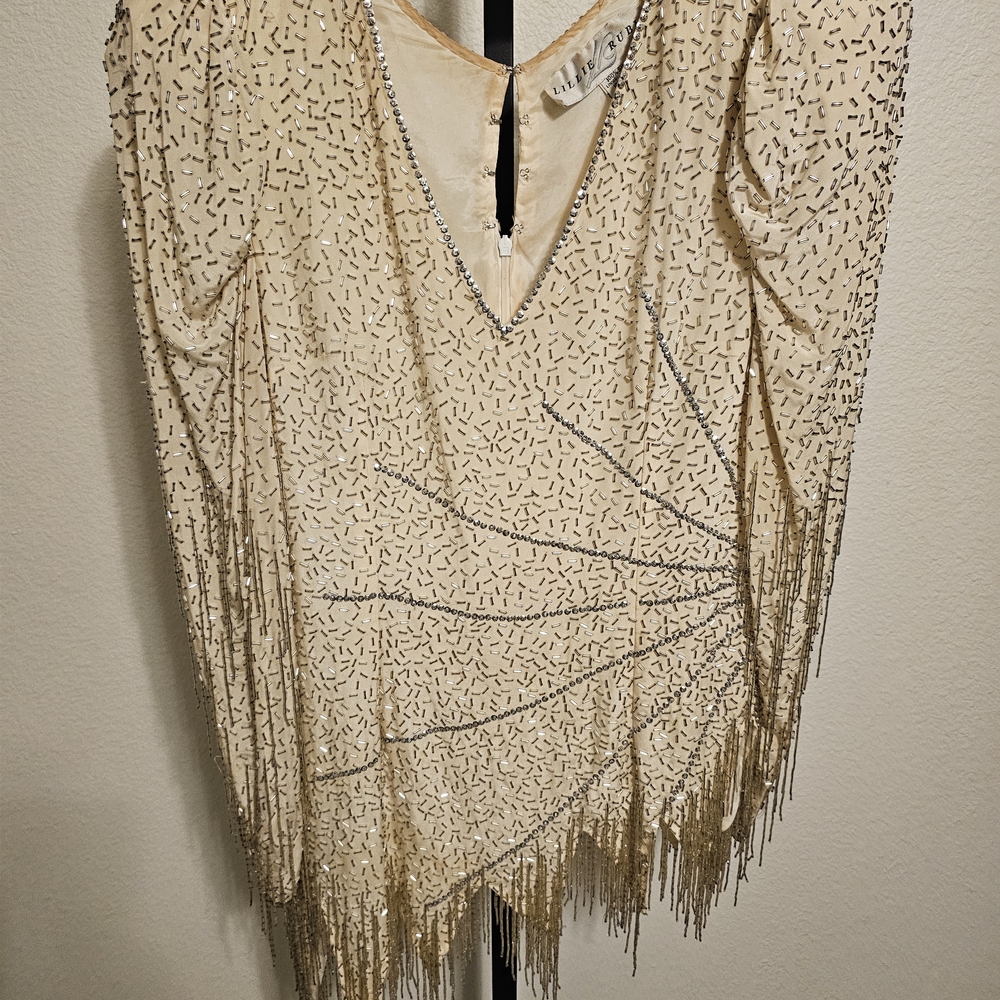 Lillie Rubin Ivory Silk Top